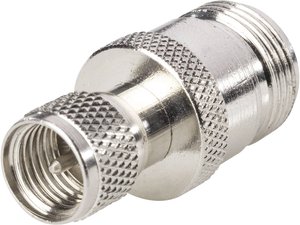 Adapter mini UHF BKL Electronic 0407012 złącze męskie Mini-UHF - złącze żeńskie N 1 szt.