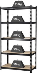 Regał warsztatowy, wzmocniony TOOLCRAFT, 1530556, metal, MDF, Maks. obciążenie: 1750 kg