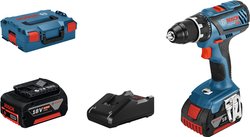 Wiertarko-wkrętarka akumulatorowa Bosch Professional GSR 18V-28 06019H410A 18 V 4.0 Ah zaw. 2 akumulatory, zaw. ładowarkę, zaw. walizkę