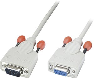 Przedłużacz szeregowy LINDY 31520, [1x złącze męskie D-SUB 9-pin - 1x złącze żeńskie D-SUB 9-pin], 3.00 m
