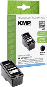 Tusz KMP H25 = HP C8767EE (339), 21 ml, zamiennik, czarny