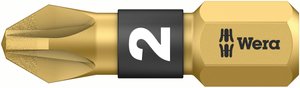 Bit krzyżakowy PZ 1 Wera 855/1 BDC PZ 1 X 25 05 056700 001 stal narzędziowa z diamentową powłoką D 6.3 1 szt.