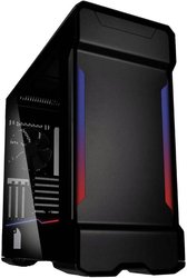 Phanteks PH-ES518XTG_DBK01 Midi Tower Obudowa do komputera  czarny z 3 wentylatorami, ze zintegrowanym oświetleniem, z okienkiem, z filtrem przeciwkurzowym