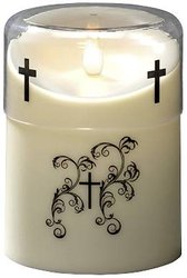 Konstsmide 1867-170 Świeca LED Światło pamięci ciepła biel LED kremowo-biały  Timer, z przełącznikiem