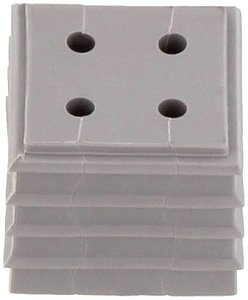 Element uszczelniający CONTA-CLIP KDS-DE 4X2-3 GR 28597.6, (D x S x W) 20.3 x 20.3 x 17.7 mm, termoplastyczny elastomer, 10 szt.