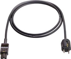 Linia zasilająca urządzenie gorące 155°C 2m kabel AS Schwabe 70874, 2.00 m, czarny