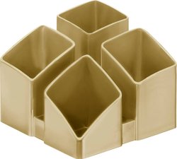 HAN SCALA 17450-83  Pojemnik na długopisy karmelowy Ilość przegródek: 4