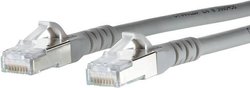 Kabel LAN Metz Connect 130845B533-E, 1 szt., RJ45, CAT 6a, S/FTP, 25.00 m, szary