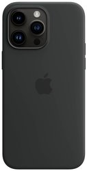 Apple Silicon Case MagSafe Case Apple iPhone 14 Pro Max czarny Ładowarka indukcyjna, Odporny na wstrząsy