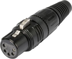 Złącze kablowe XLR, żeńskie, 5-Pin Hicon HI-X5CF-B
