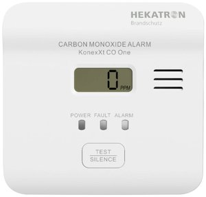 Hekatron KonexXt CO One Czujnik czadu  zaw. baterię na 10 lat pracy bateryjne Wykrywanie Tlenek węgla