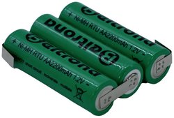 Pakiet akumulatorów AA, NiMH Beltrona RTU3AAZ, Ilość ogniw: 3, 3.6 V, 2200 mAh, Z-końcówka do lutowania