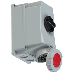 Gniazdo ścienne CEE 63 A Twist z możliwością wyłączenia Gniazdo z wyłacznikiem PCE 75352-6, 400 V, 63 A, IP67