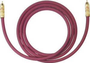 Kabel cinch Oehlbach NF 214 Subwoofer, bordowy, 7 m Kabel audio, Oehlbach 20547, 7.00 m, bordowy
