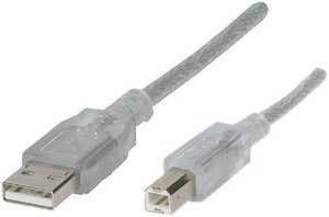 Kabel USB Renkforce, USB 2.0, Złącze męskie USB-A, Złącze męskie USB-B, 5.00 m
