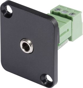 Złącze Jack żeńskie 3,5 mm, stereo Hicon HI-J35SEFD-S