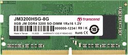Transcend JetRAM Pamięć robocza do laptopów - moduł  DDR4 8 GB 1 x 8 GB  3200 MHz 260 pin SO-DIMM  JM3200HSG-8G