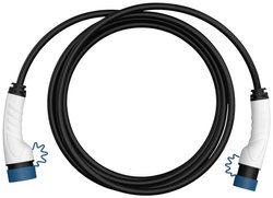 Kabel ładujący ANSMANN do pojazdów elektrycznych i hybrydowych typ 2 / tryb 3 / 11kW / 7,5 m Kabel do ładowania samochodów elektrycznych Ansmann 1900-0118  7.5 m