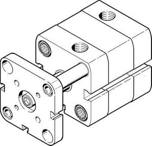 Siłownik kompaktowy FESTO ADNGF-12-30-P-A 554210, Długość skoku: 30 mm