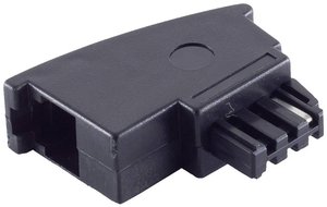 Shiverpeaks BASIC-S TAE F wtyk do złącza Western 6/4, import, adapter stały, wąski Przejściówka, adapter Shiverpeaks BS71200 1 szt.