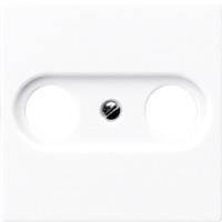 Jung A561PLTVWW Osłona do montażu śrubowego w kolorze alpejskim Gniazdo TV, Radio Jung A561PLTVWW śnieżnobiały