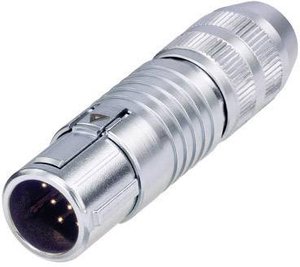 Złącze męskie okrągłe Neutrik Embase femelle avec fermeture à baïonnette MSCM12, styki:12, 50 V/AC, 3 A, 1 szt.