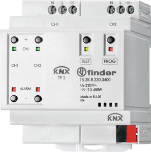 Uniwersalny regulator natężenia oświetlenia Finder 15.2K.8.230.0400 2- kanałowy  15.2K.8.230.0400