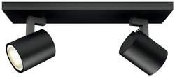 Reflektor sufitowy LED Philips Lighting Hue White Amb. Runner Spot 2 flg. schwarz 2x350lm inkl. Dimmschalter Hue 871951433816600 10 W