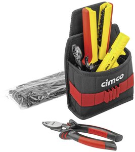 Torba narzędziowa na pasek z wyposażeniem Cimco Gürteltasche Solar inkl. 5 Tlg 170475 6 szt.