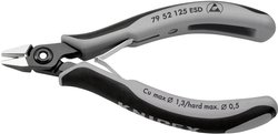 Szczypce boczne Knipex 79 52 125 ESD, 125 mm, 64 HRC, ESD