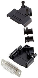 Zestaw listew żeńskich D-Sub encitech D45PK-P-15-HDS26-W-K 6355-8055-12, rzędy: 3, styki: 26, 45 °, 1 szt.
