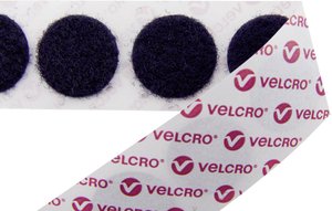 Rzep okrągły do przyklejenia element z pętelkami (Ø) 15 mm czarny VELCRO® E20101533011425 1300 szt.