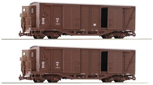 Wagon towarowy Roco 6640001 H0e zestaw 2 wagonów towarowych firmy ÖBB