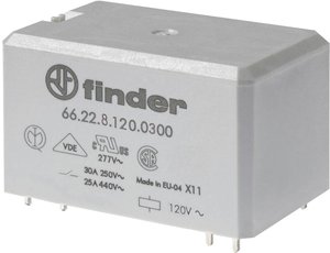 Przekaźnik drukowany Finder 66.22.8.230.0300 66.22.8.230.0300, 30 A, 10 szt.
