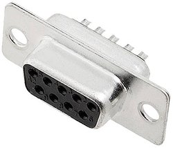 Listwa żeńska D-Sub encitech DB9-SS 2101-0180-11, rzędy: 2, styki: 9, 180 °, 1 szt.