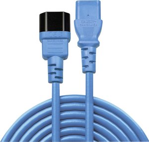 Przedłużacz LINDY 30470 [1x złącze męskie IEC C14 - 1x złącze żeńskie IEC C13] 0.50 m