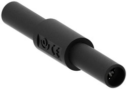 Adapter wtyku bananowego Ø4mm na wtyk bananowy Ø4mm, czarny Adapter pomiarowy Electro PJP 3310-IEC-CD1-N 1 szt.