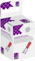 TRU COMPONENTS T1904C040 Asortyment konektorów płaskich, żeńskich 25 szt.