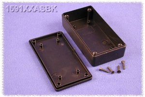 Obudowa uniwersalna Hammond Electronics, ABS, czarny, (D x S x W) 100 x 51 x 26 mm, 1 szt.