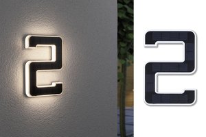 Podświetlany numer domu, solarny Paulmann  79843 0.20 W 20 lm IP44