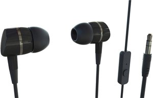 Słuchawki douszne VIVANCO Smartsound z funkcją zestawu słuchawkowego, czarne Słuchawki In Ear Vivanco SMARTSOUND BLACK 38009  czarny