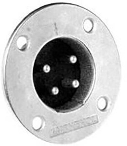 Złącze męskie XLR Amphenol EP-4-14, złącze męskie z kołnierzem, 1 szt.