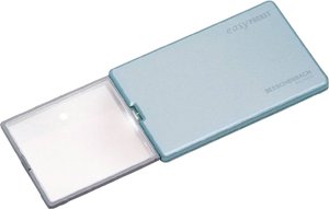 Lupa ręczna Eschenbach  152122 z oświetleniem LED Współczynnik powiększenia: 4 x Rozmiar soczewki: (D x S) 86 mm x 54 mm niebieski