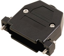 Obudowa do złącza D-SUB 15 pin  Encitech 2360-0102-02, tworzywo sztuczne UL, czarny