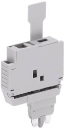 do aparatowych wkładek bezpiecznikowych szer. 6 mm, szara WAGO 2004-911 wtyk bezpiecznikowy z uchwytem