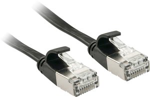 Kabel LAN LINDY 47485, 1 szt., RJ45, CAT 6a, U/FTP, 10.00 m, czarny