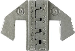 złącze męskie płaskie Zakres przekroju zaciskanego elementu: 0.1 do 2.5 mm² Wkładka do zaciskania TOOLCRAFT PLE-0I4 TO-6483003, 14 do 26 awg