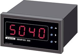 Wskaźnik panelowy cyfrowy Ziehl MINIPAN 300 DC, 1 mV - 500 V/DC / 1 mA - 1 A, Wymiary zabudowy: 33 x 68 mm