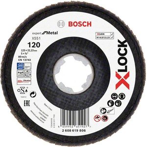 Tarcza lamelkowa Bosch Accessories X551 2608619806 Średnica 125 mm 1 szt.