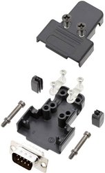 Zestaw listew męskich D-Sub TRU COMPONENTS TCTRIP09DMPK 7709196, rzędy: 2, styki: 9, 180 °, 1 szt.